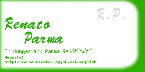 renato parma business card